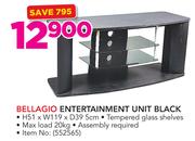 Ballagio Entertainment Unit Black (H51 x W119 x D395cm)