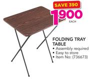 Folding Tray Table-Each