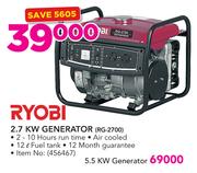 Ryobi 2.7KW Generator RG-2700