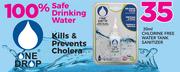 One Drop 30ml Chlorine Free Water Tank Sanitiser