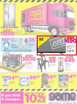 Game Zambia : Truck Loads Of Deals (22 Feb - 28 Feb 2018), page 1