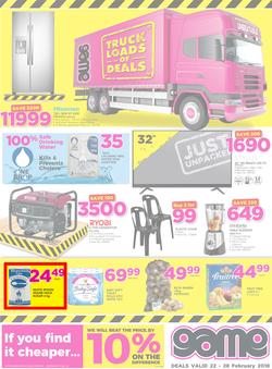 Game Zambia : Truck Loads Of Deals (22 Feb - 28 Feb 2018), page 1