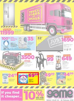 Game Zambia : Truck Loads Of Deals (22 Feb - 28 Feb 2018), page 1