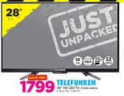 Telefunken 28” HD LED TV TLEDD-28HDA