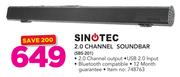 Sinotec 2.0 Channel Soundbar SBS-201