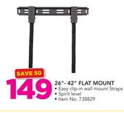 Mainstays 26”-42” Flat Mount