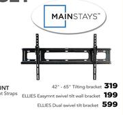 Mainstays 42”-652” Tilting Bracket