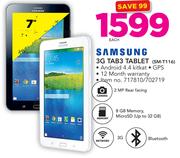Samsung 3G Tab3 Tablet SM-T116-Each