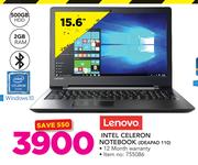 Lenovo 15.6" Intel Celeron Notebook IDEAPAD 110