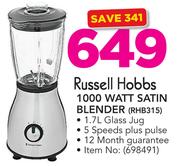 Russell Hobbs 1000 Watt Satin Blender RHB315