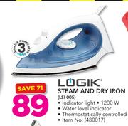 Logik Steam And Dry Iron LSI-005