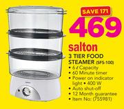 Salton 3Tier Food Steamer SFS-100