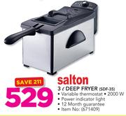 Salton 3Ltr Deep Fryer SDF-35