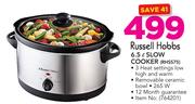 Russell Hobbs 6.5Ltr Slow Cooker RHSS75