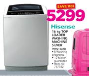 Hisense 16kg Top Loader Washing Silver WTQ1602S
