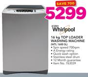 Whirlpool 16kg Top Loader Washing Machine WTL 1600 SL