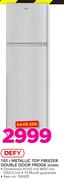 Defy 183Ltr Metallic Top Freezer Double Door Fridge D220D