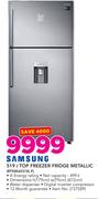 Samsung 519Ltr Top Freezer Fridge Metallic RT50K6531SL F