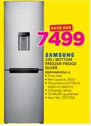 Samsung 330Ltr Bottom Freezer Fridge Silver RB29HWR3DS U