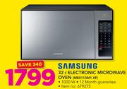 Samsung 32Ltr Electronic Microwave Oven ME0113M1 XF