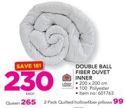 Always Home Double Ball Fiber Duvet Inner-Each