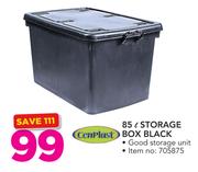 Cenplast 85Ltr Storage Box Black