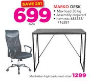 Manhattan High Back Chair