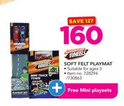 Adventure Wheels Soft Felt Playmat + Free Mini Playsets