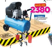 Tradeair 50L Air Compressor 5 Piece Accessory