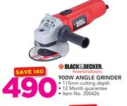 Black & Decker 900W Angle Grinder