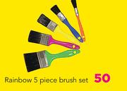 Rainbow 5 Piece Brush Set