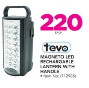 Tevo Magneto LED Rechargable Lantern With Handle