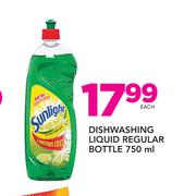 Sunlight Dishwashing Liquid Regular Bottle-750ml