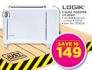 Logik 2 Slice Toaster LPT 200NW