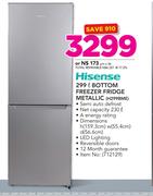 Hisense 299Ltr Fridge Metallic H299BME3299