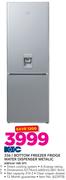 KIC 336Ltr Bottom Freezer Fridge Water Dispenser Metallic KBF634 1ME WT