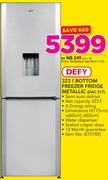 Defy 323Ltr Bottom Freezer Fridge Metallic DAC 517
