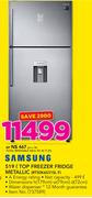 Samsung 519Ltr Top Freezer Fridge Metallic RT50K6531SL F