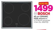 Bosch 60cm Ceramic Hob NKE645G17