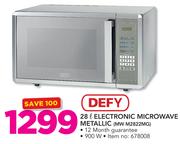 Defy 28Ltr Electric Microwave Metallic MW M2822MG