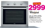 Whirlpool 60cm Eye Level Oven AKP 738 IX