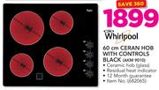 Whirlpool 60cm Ceran Hob With Controls Black AKM 9010