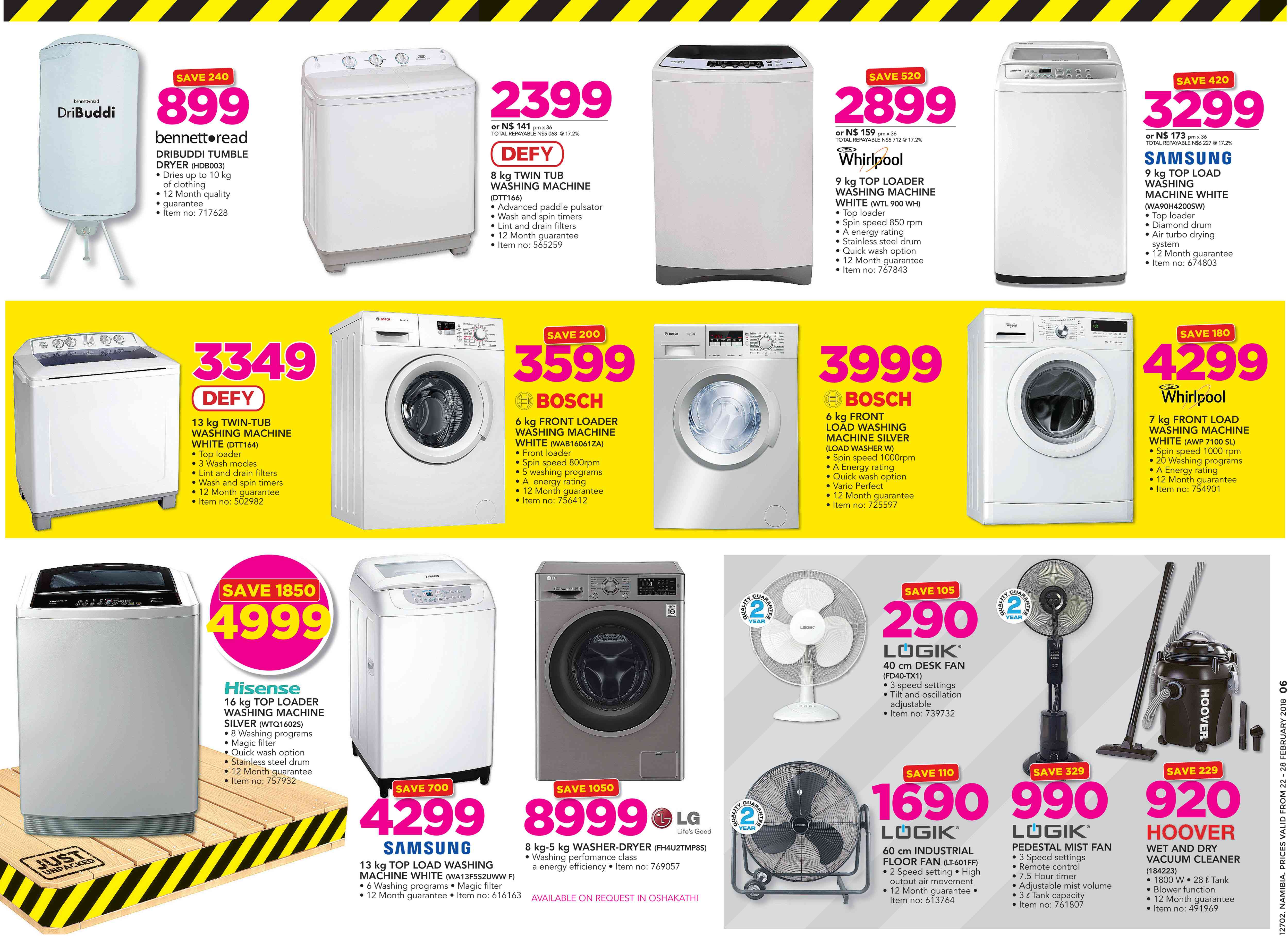 Special Whirlpool 9kg Top Loader Washing Machine White WTL 900 WH — www