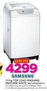 Samsung 13kg Top Load Washing Machine White WA13F5S2UWW F