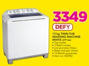 Defy 13kg Twin-Tub Washing Machine White DTT164
