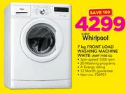 Whirlpool 7kg Front Load Washing Machine White AWP 7100SL