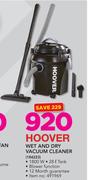 Hoover Wet And Dry Vacuum Cleaner 