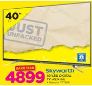 Skyworth 40” LED Digital TV 40E212G