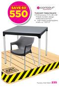Contour Tuscany Chair Black