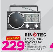 Sinotec FM Portable Radio PR-45U